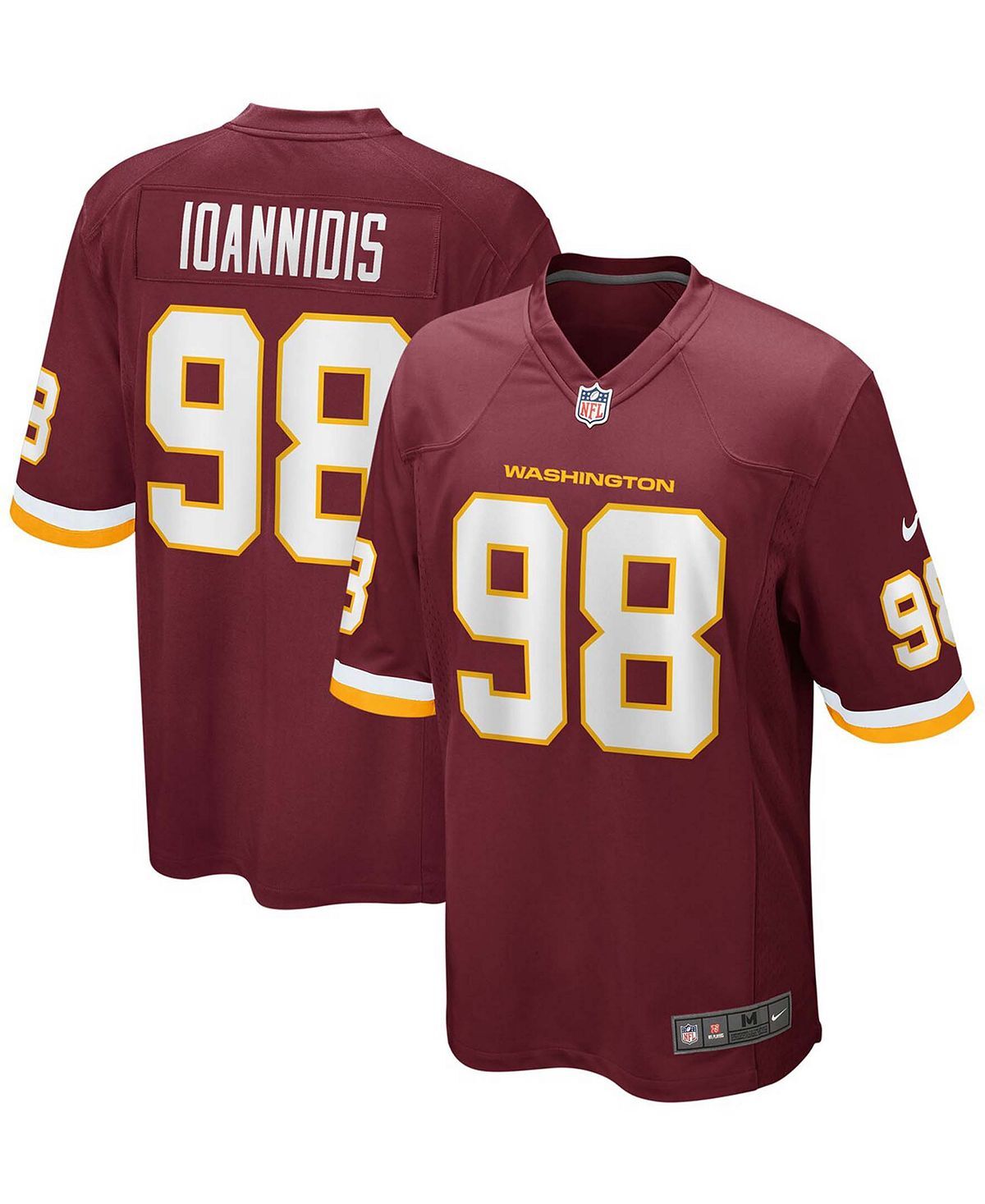 Мужская футболка matt ioannidis burgundy washington football team player game Nike
Мужская футболка matt ioannidis burgundy washington football team player game Nike