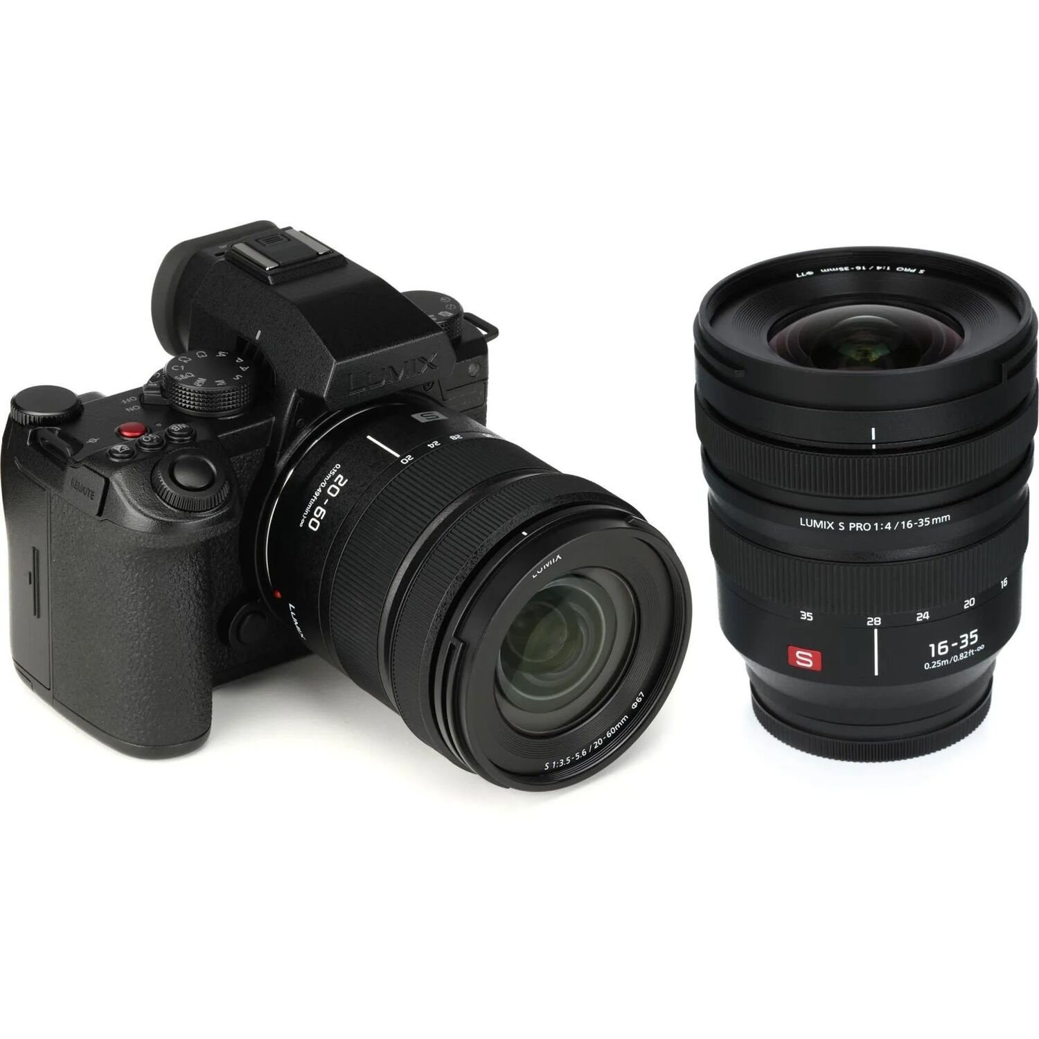 Новая полнокадровая беззеркальная камера Panasonic Lumix S5M2X с объективом 20–60 мм и объективом S-R1635 S Pro 16–35 мм
Новая полнокадровая беззеркальная камера Panasonic Lumix S5M2X с объективом 20–60 мм и объективом S-R1635 S Pro 16–35 мм