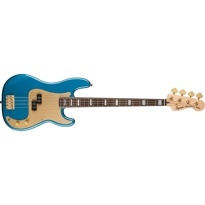 Squier (Fender) 40th Anniversary Precision Bass, Gold Edition, Lake Placid Blue 0379430502
Squier (Fender) 40th Anniversary Precision Bass, Gold Edition, Lake Placid Blue 0379430502