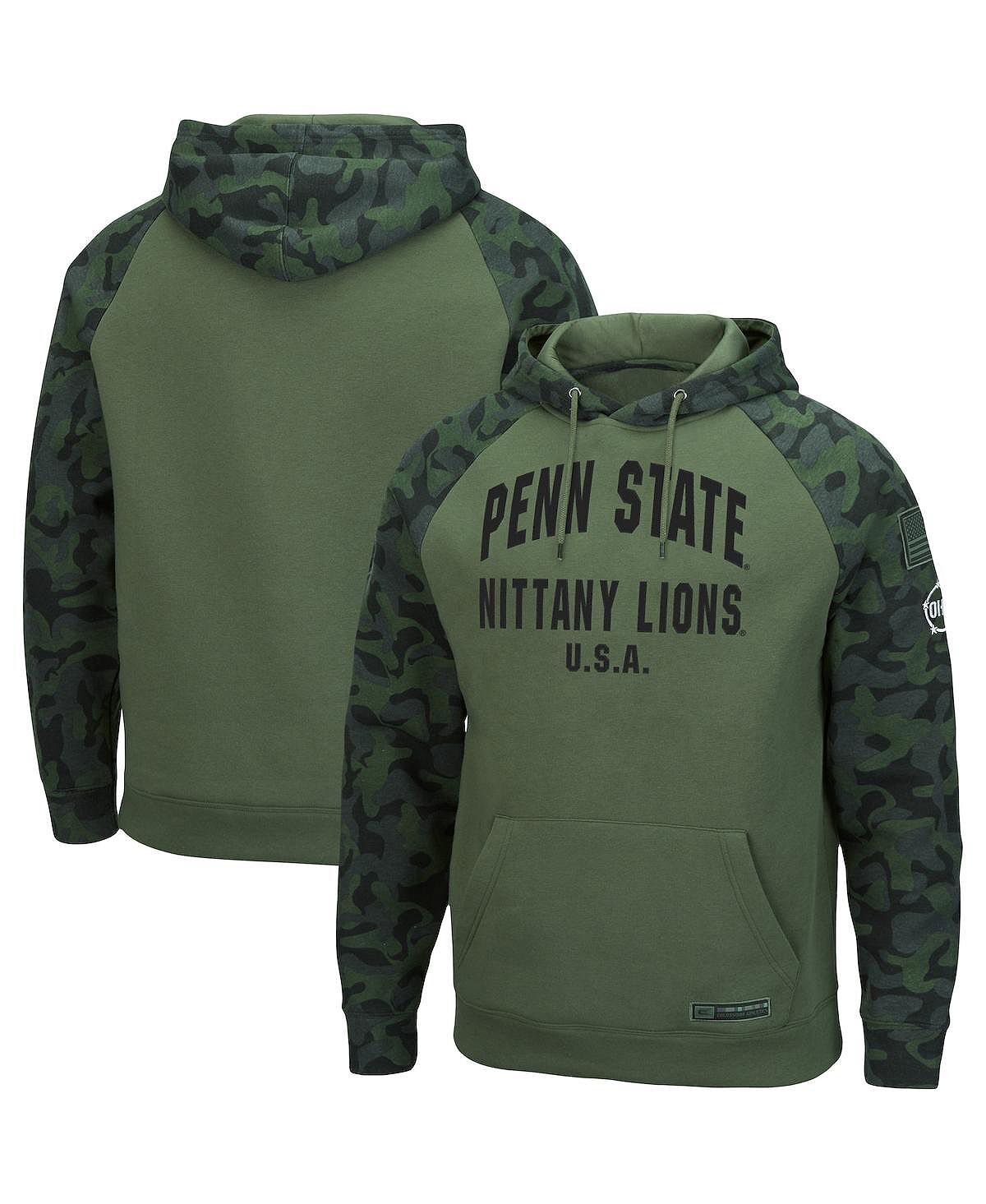 Мужской оливковый, камуфляжный пуловер с капюшоном реглан penn state nittany lions oht в стиле милитари Colosseum, мульти, Хаки
Мужской оливковый, камуфляжный пуловер с капюшоном реглан penn state nittany lions oht в стиле милитари Colosseum, мульти, Хаки