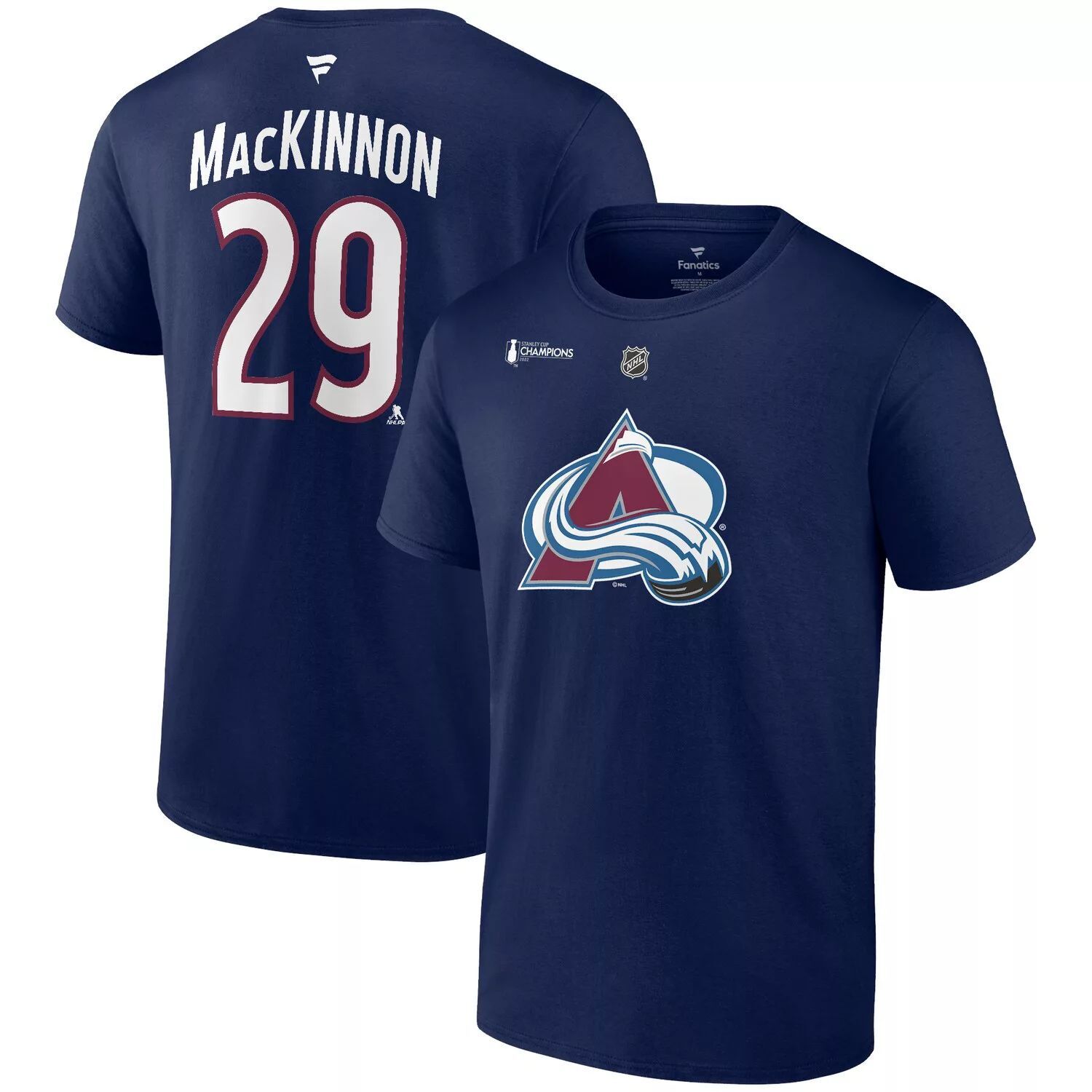 Мужская футболка Fanatics с логотипом Nathan MacKinnon Navy Colorado Avalanche, чемпионы Кубка Стэнли 2022, аутентичная футболка с именем и номером
Мужская футболка Fanatics с логотипом Nathan MacKinnon Navy Colorado Avalanche, чемпионы Кубка Стэнли 2022, аутентичная футболка с именем и номером
