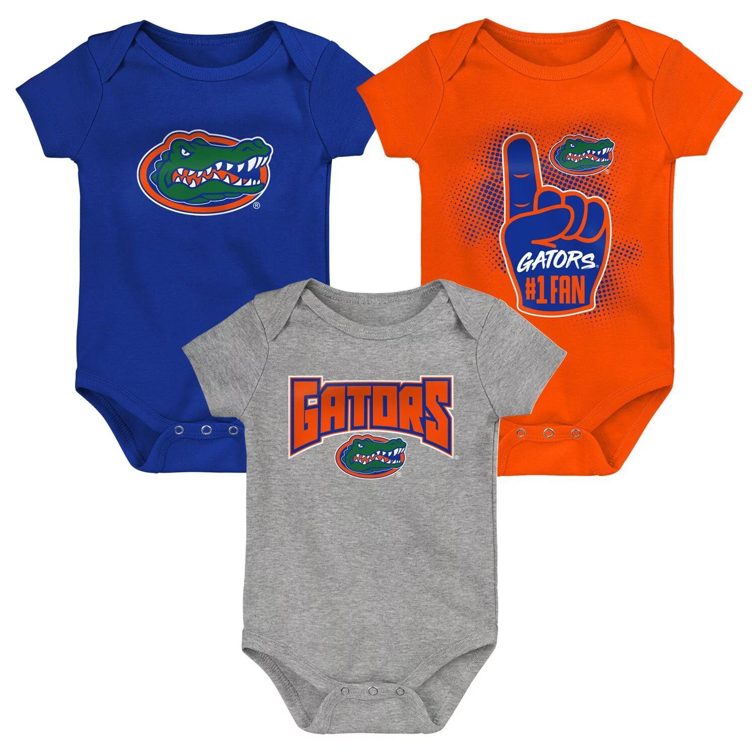 Комплект из трех боди Infant Royal/оранжевый/хизер-серый Florida Gators Game Outerstuff
Комплект из трех боди Infant Royal/оранжевый/хизер-серый Florida Gators Game Outerstuff