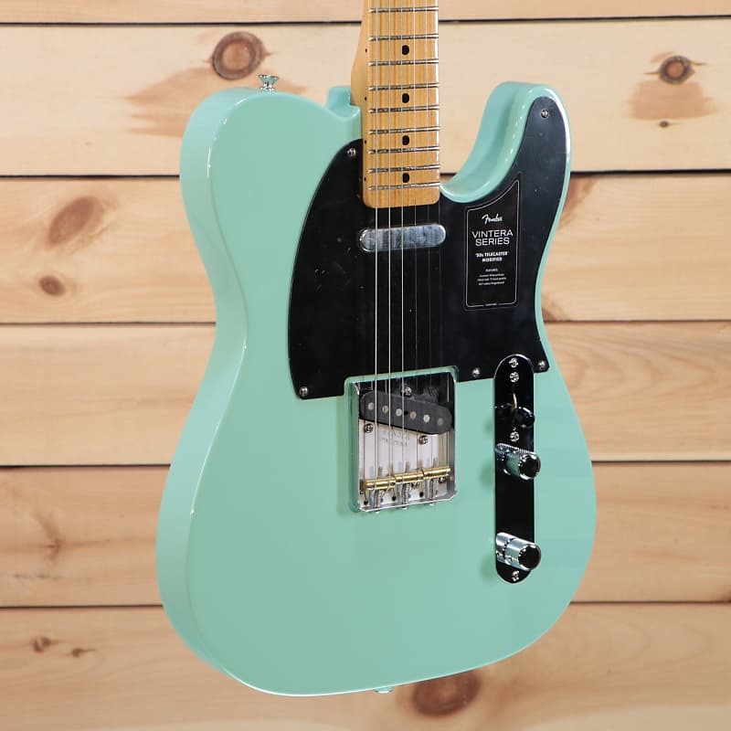 Модифицированный телекастер Fender Vintera '50s — серф-зеленый — MX22280261 Vintera '50s Telecaster Modified
Модифицированный телекастер Fender Vintera '50s — серф-зеленый — MX22280261 Vintera '50s Telecaster Modified
