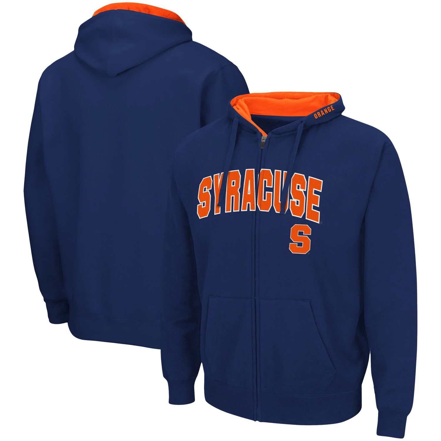 Мужская толстовка с молнией во всю длину Colosseum Navy Syracuse Orange Arch & Logo 3.0
Мужская толстовка с молнией во всю длину Colosseum Navy Syracuse Orange Arch & Logo 3.0