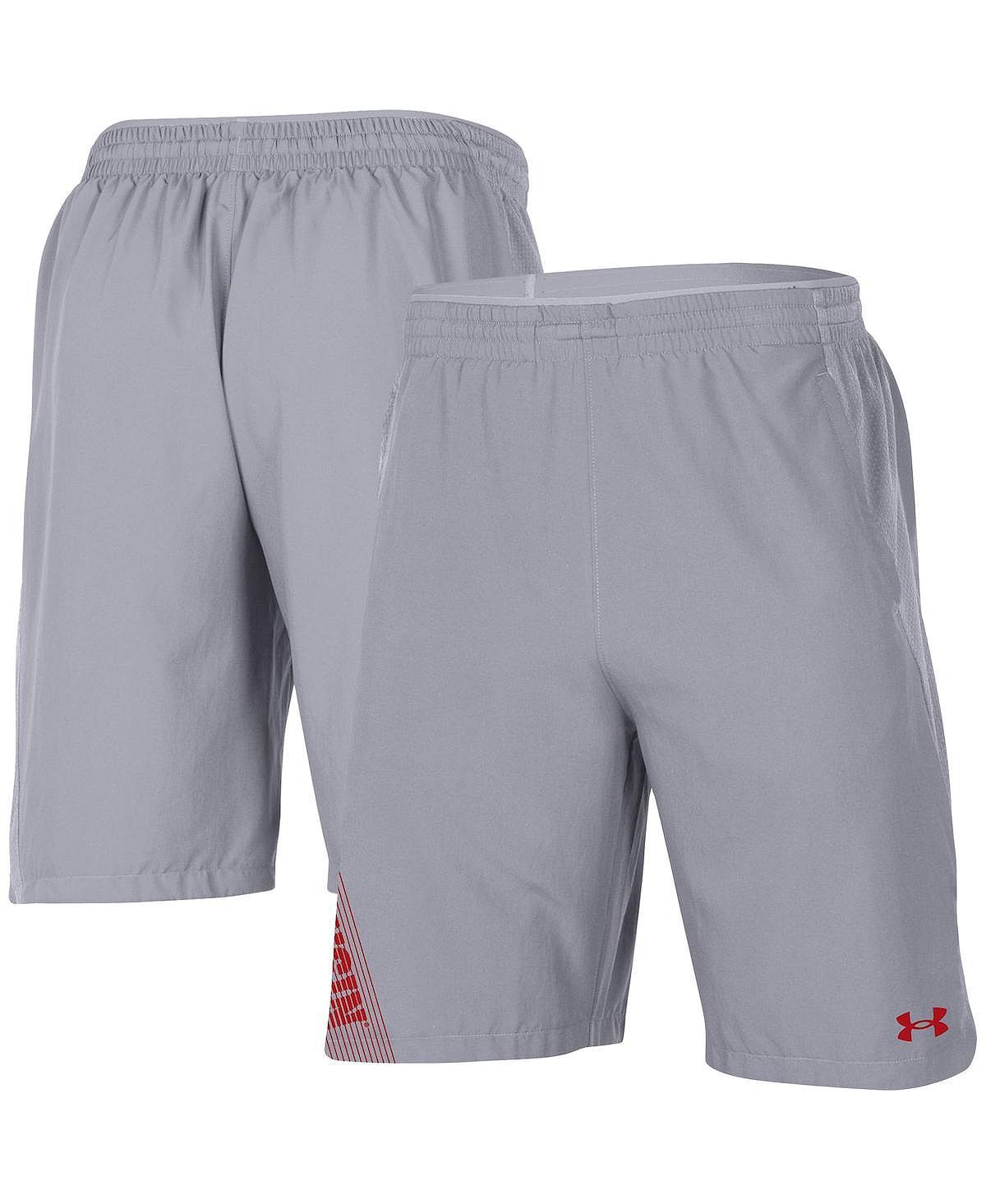 Мужские серые плетеные шорты wisconsin badgers 2021 sideline Under Armour, серый
Мужские серые плетеные шорты wisconsin badgers 2021 sideline Under Armour, серый
