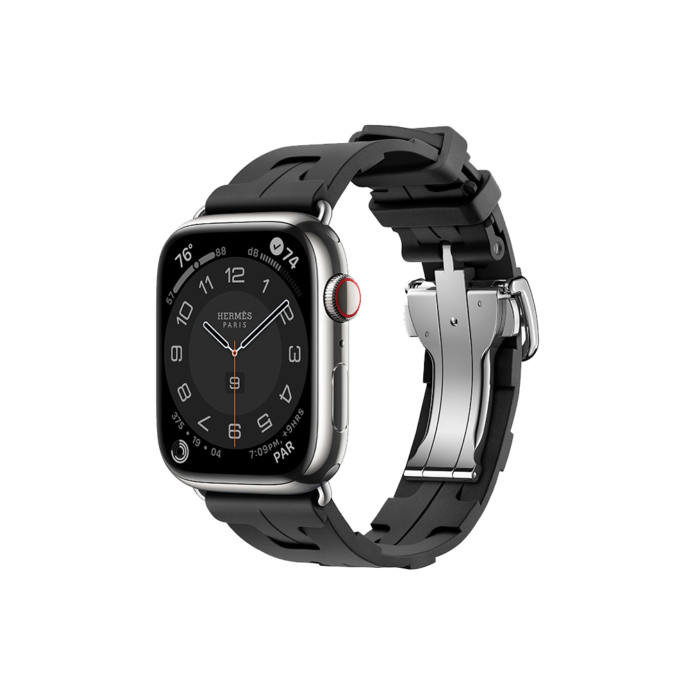 Умные часы Apple Watch Series 9 Hermes (GPS + Cellular), 45мм, Silver Case/Noir Kilim Single Tour, Серебристый
Умные часы Apple Watch Series 9 Hermes (GPS + Cellular), 45мм, Silver Case/Noir Kilim Single Tour, Серебристый