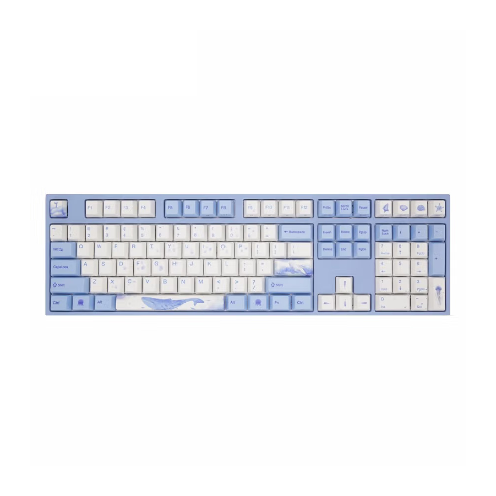 Механическая игровая проводная клавиатура Varmilo Sea Melody 108, EC V2 Sakura, голубой/белый, английская раскладка
Механическая игровая проводная клавиатура Varmilo Sea Melody 108, EC V2 Sakura, голубой/белый, английская раскладка