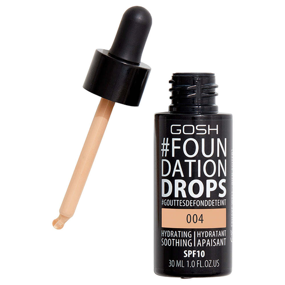 Gosh Foundation Drops увлажняющая и разглаживающая тональная основа для лица 004 Natural 30мл
Gosh Foundation Drops увлажняющая и разглаживающая тональная основа для лица 004 Natural 30мл