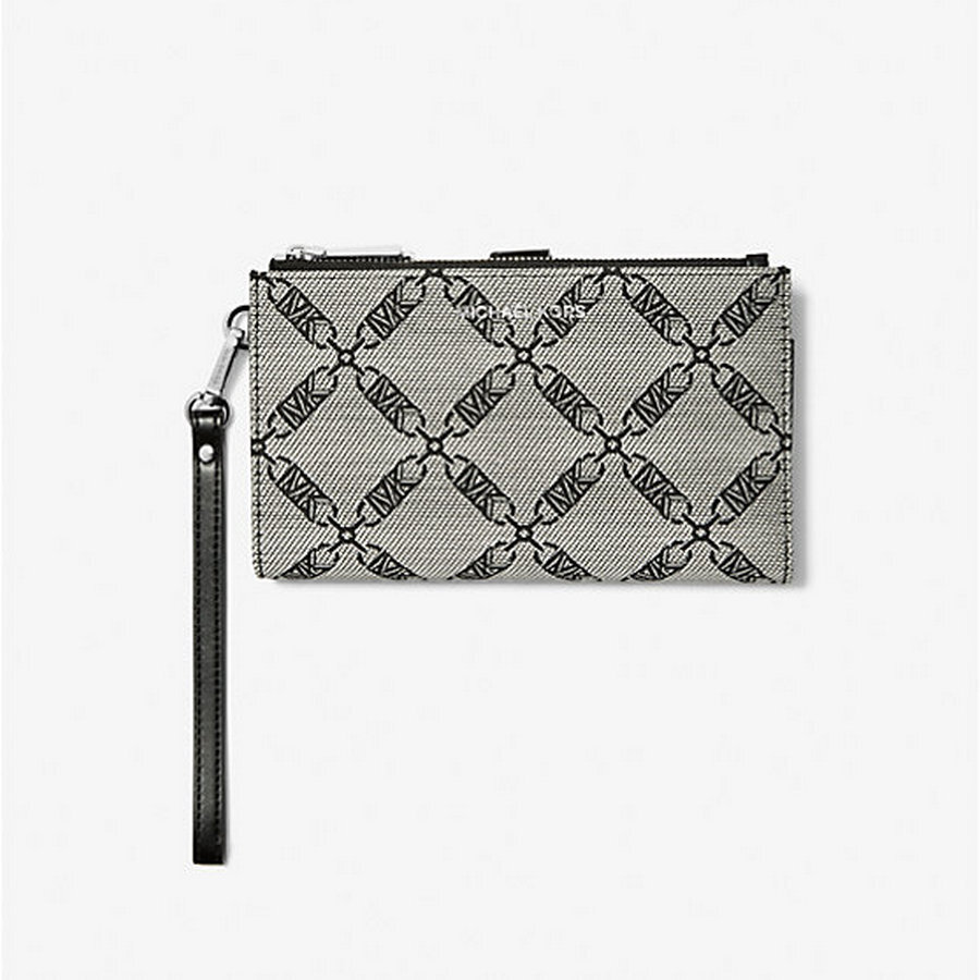 Кошелек Michael Michael Kors Adele Empire Logo Jacquard Smartphone, серый/черный
Кошелек Michael Michael Kors Adele Empire Logo Jacquard Smartphone, серый/черный