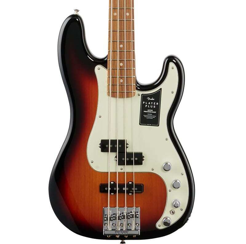 Бас-гитара Fender Player Plus Precision Electric Bass, накладка на гриф Pau Ferro (с сумкой) — 3 цвета Sunburst
Бас-гитара Fender Player Plus Precision Electric Bass, накладка на гриф Pau Ferro (с сумкой) — 3 цвета Sunburst