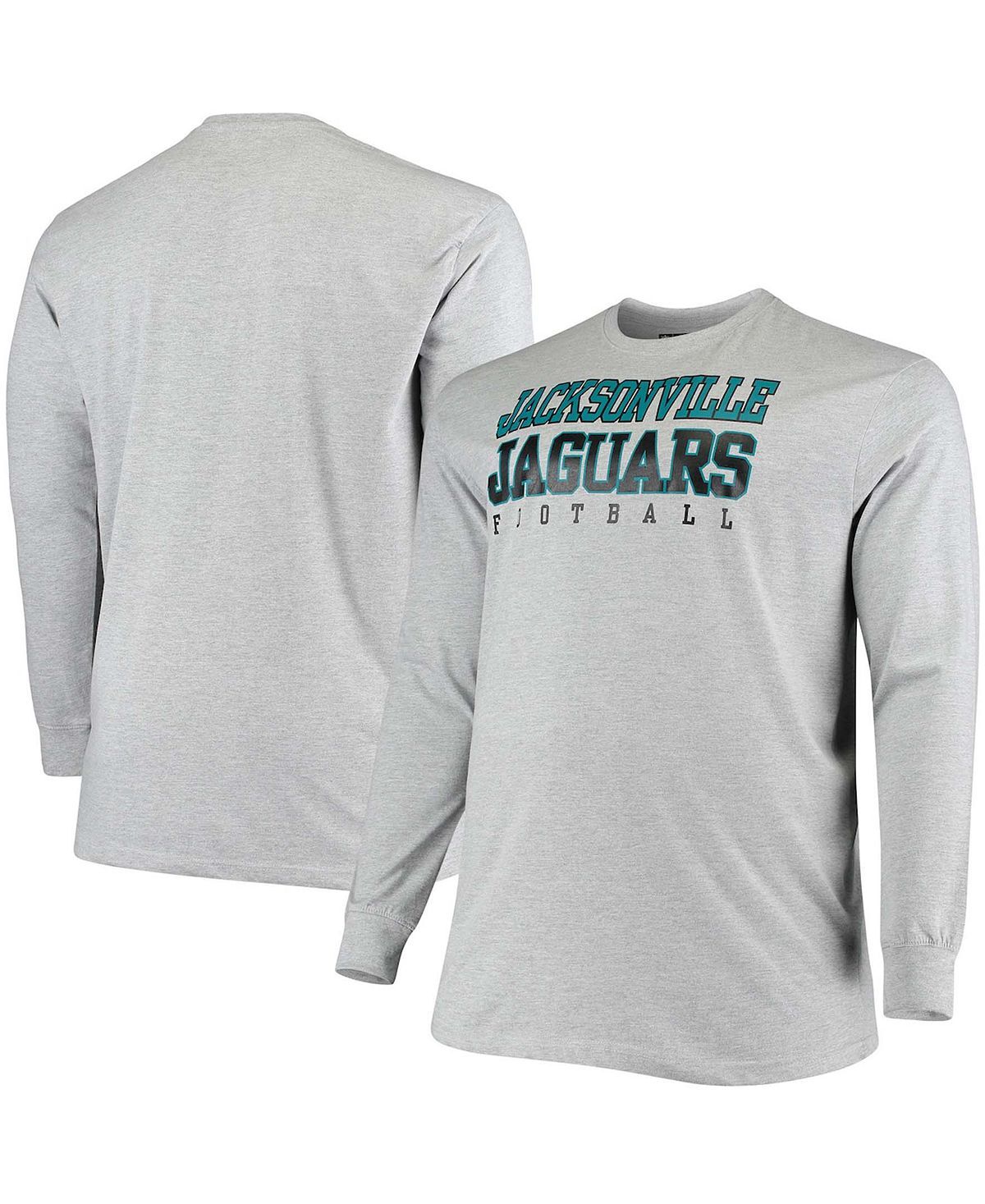 Мужская футболка с длинными рукавами big and tall из меланжевого серого цвета jacksonville jaguars practice Fanatics, мульти
Мужская футболка с длинными рукавами big and tall из меланжевого серого цвета jacksonville jaguars practice Fanatics, мульти