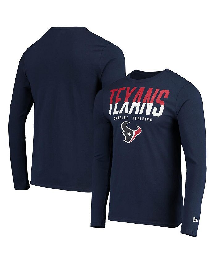 Мужская темно-синяя футболка с длинным рукавом Houston Texans Joint Authentic Split Line New Era, синий
Мужская темно-синяя футболка с длинным рукавом Houston Texans Joint Authentic Split Line New Era, синий