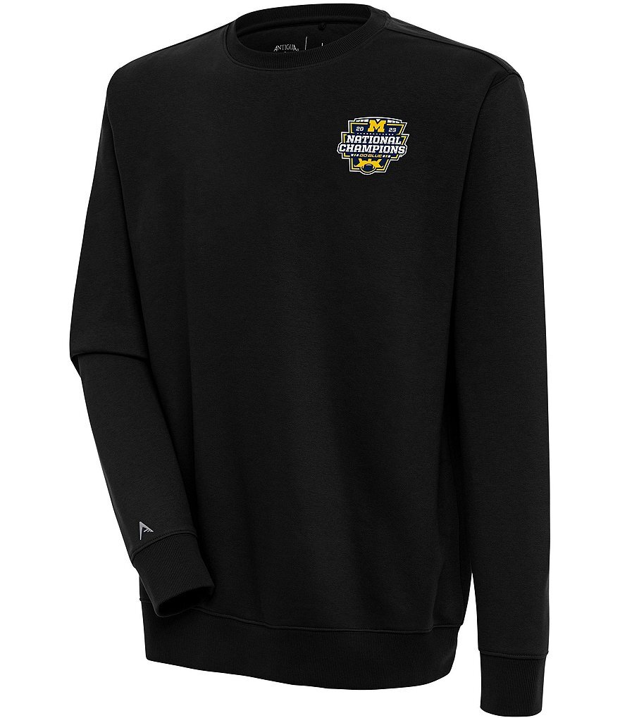 Флисовая толстовка Antigua NCAA Michigan Wolverines 2023 National Champions Victory Crew с начесом сзади, черный
Флисовая толстовка Antigua NCAA Michigan Wolverines 2023 National Champions Victory Crew с начесом сзади, черный