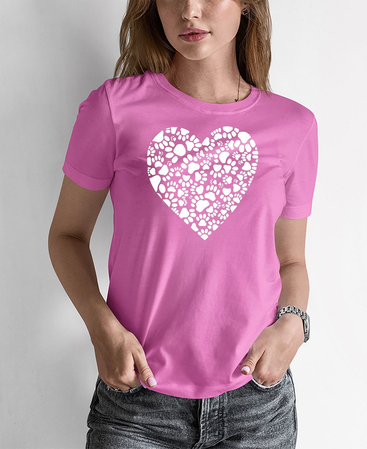 Женская футболка с надписью word art paw prints heart LA Pop Art, розовый
Женская футболка с надписью word art paw prints heart LA Pop Art, розовый