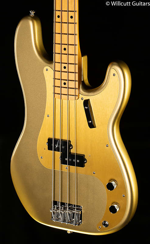Бас-гитара Fender American Original '50s Precision Bass Maple Fingerboard Aztec Gold (364)
Бас-гитара Fender American Original '50s Precision Bass Maple Fingerboard Aztec Gold (364)
