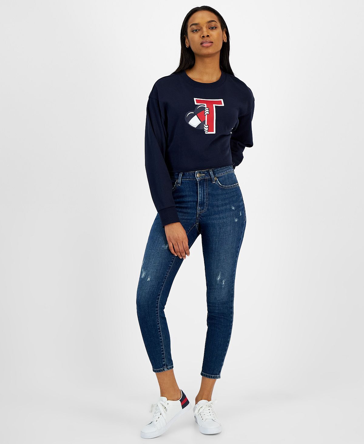 Женская укороченная толстовка из ткани френч терри peeking heart Tommy Jeans, мульти
Женская укороченная толстовка из ткани френч терри peeking heart Tommy Jeans, мульти