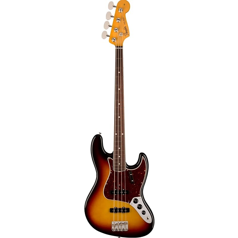 Fender American Vintage II 1966 Jazz Bass, гриф из палисандра, 3-цветная электрическая бас-гитара Sunburst 0190170800 
Fender American Vintage II 1966 Jazz Bass, гриф из палисандра, 3-цветная электрическая бас-гитара Sunburst 0190170800