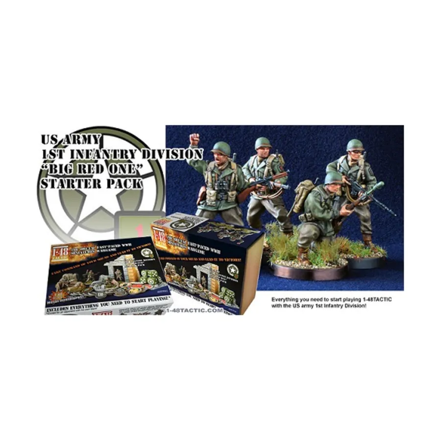 Стартовый набор 1-й пехотной дивизии армии США «Big Red One», 1-48 Tactic (1/48)
Стартовый набор 1-й пехотной дивизии армии США «Big Red One», 1-48 Tactic (1/48)