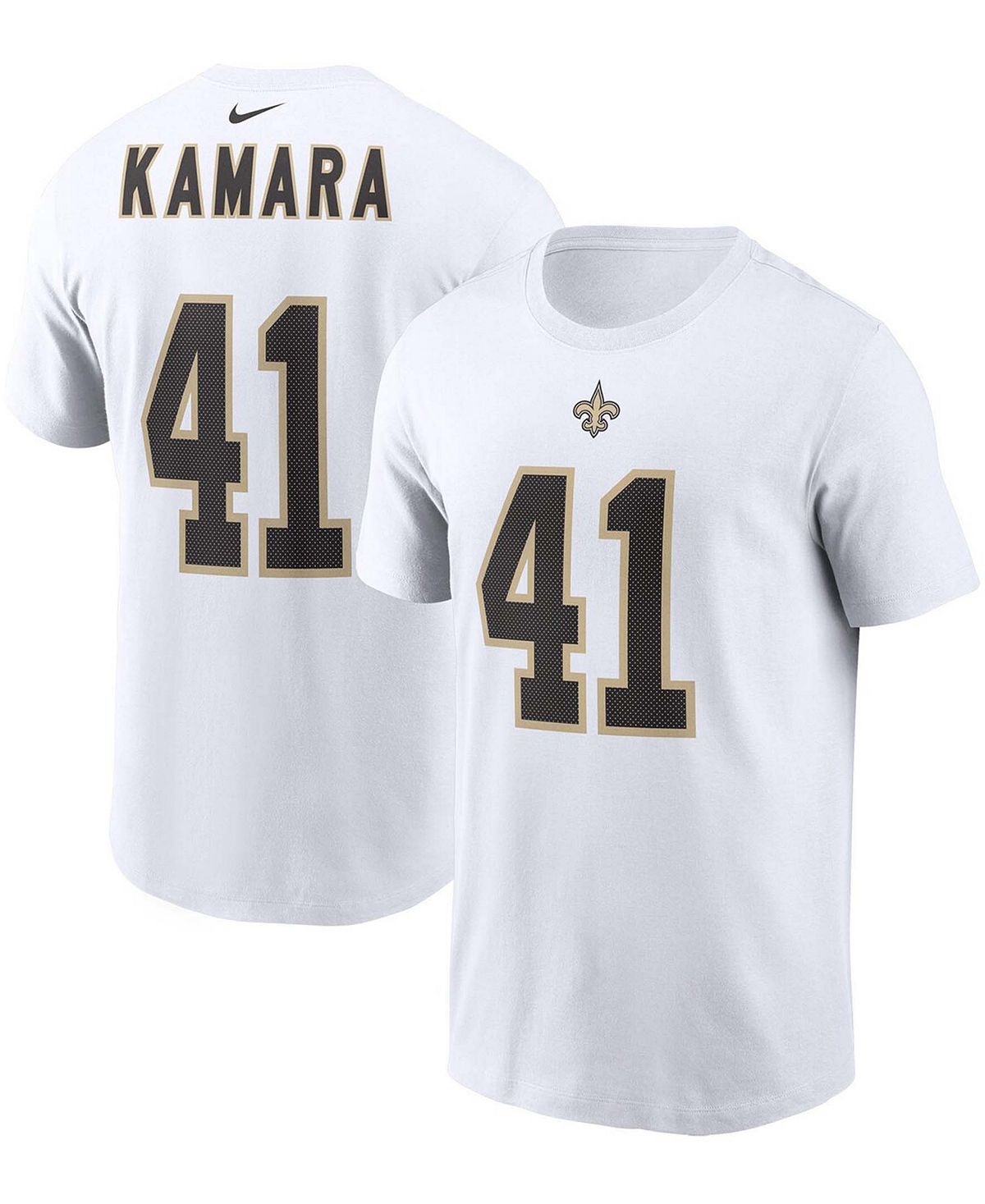 Мужская футболка alvin kamara white new orleans saints с именем и номером игрока Nike, белый
Мужская футболка alvin kamara white new orleans saints с именем и номером игрока Nike, белый