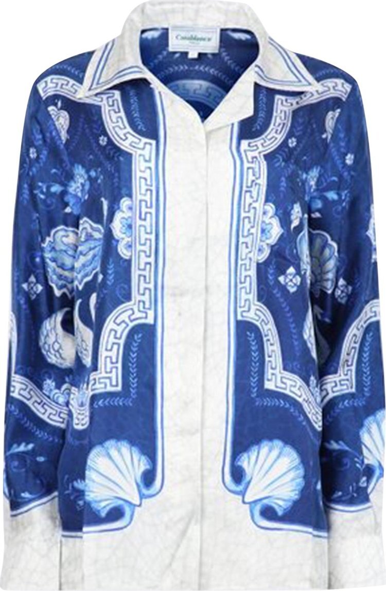 Рубашка Casablanca Plat A Dessert Bleu Cuban Collar Silk Shirt 'White/Blue', белый
Рубашка Casablanca Plat A Dessert Bleu Cuban Collar Silk Shirt 'White/Blue', белый