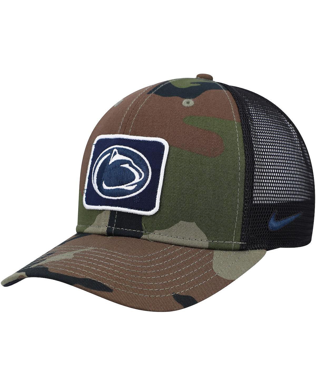 Мужская черная кепка с камуфляжным принтом Penn State Nittany Lions Classic99 Trucker Snapback Nike
Мужская черная кепка с камуфляжным принтом Penn State Nittany Lions Classic99 Trucker Snapback Nike