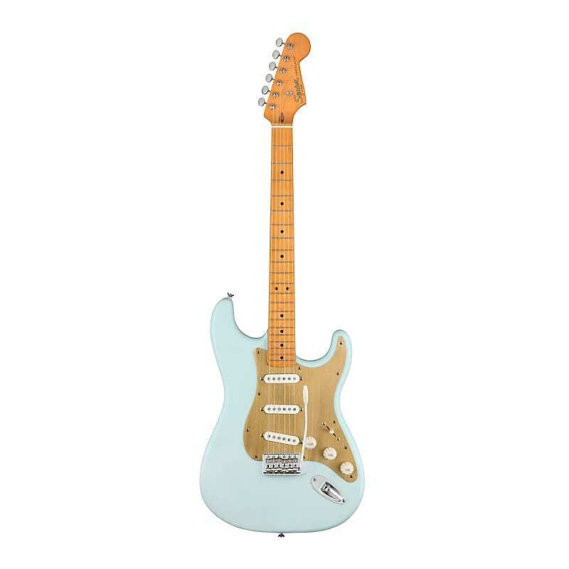 Fender Squier 40th Anniversary 6-String Stratocaster Electric Guitar (Satin Sonic Blue) Fender Squier 40th Anniversary 6-String Stratocaster Electric Guitar (Blue)
Fender Squier 40th Anniversary 6-String Stratocaster Electric Guitar (Satin Sonic Blue) Fender Squier 40th Anniversary 6-String Stratocaster Electric Guitar (Blue)