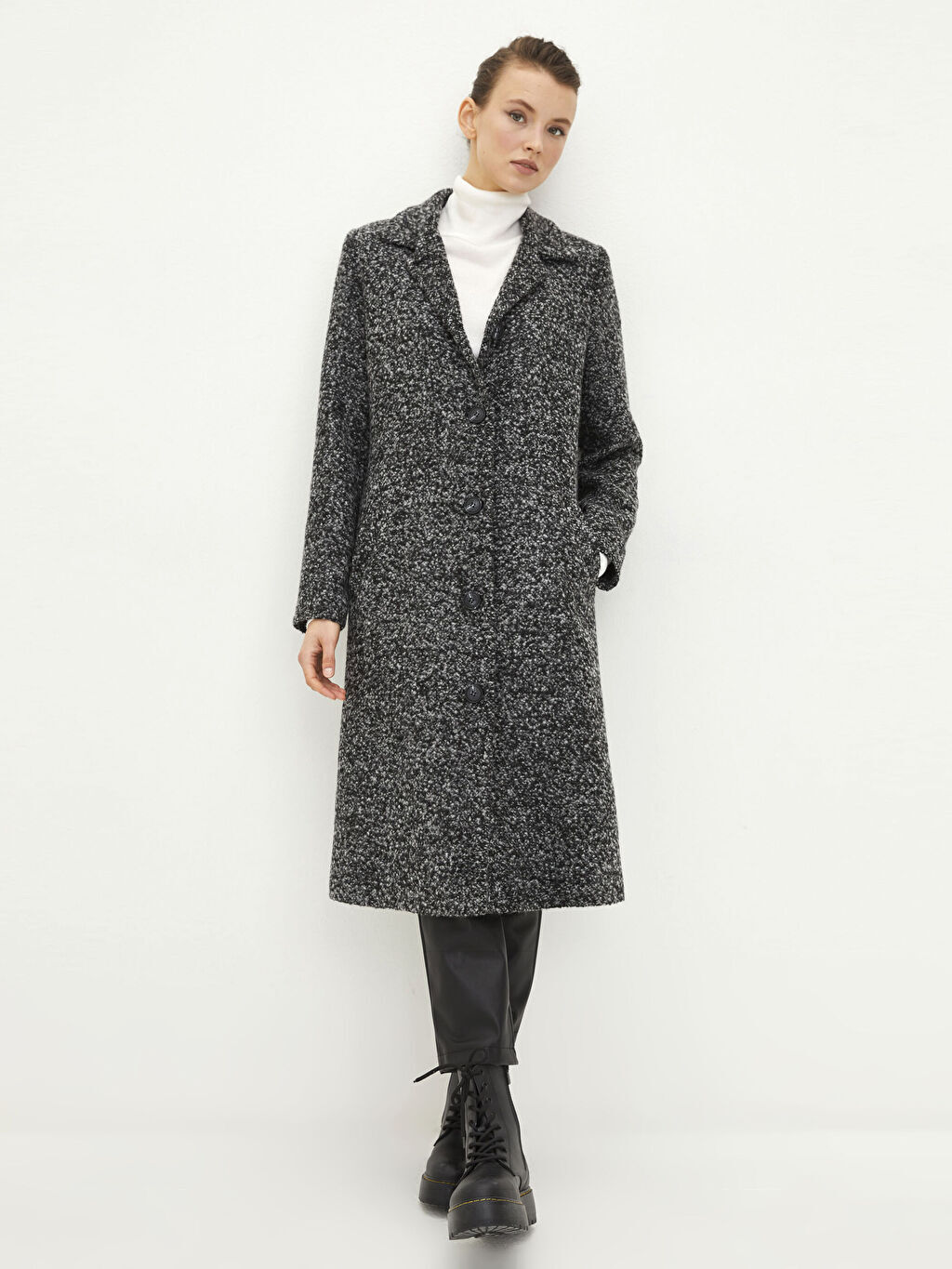 Куртка с воротником, прямое женское пальто с длинным рукавом, Cachet Coat LCWAIKIKI Classic
Куртка с воротником, прямое женское пальто с длинным рукавом, Cachet Coat LCWAIKIKI Classic