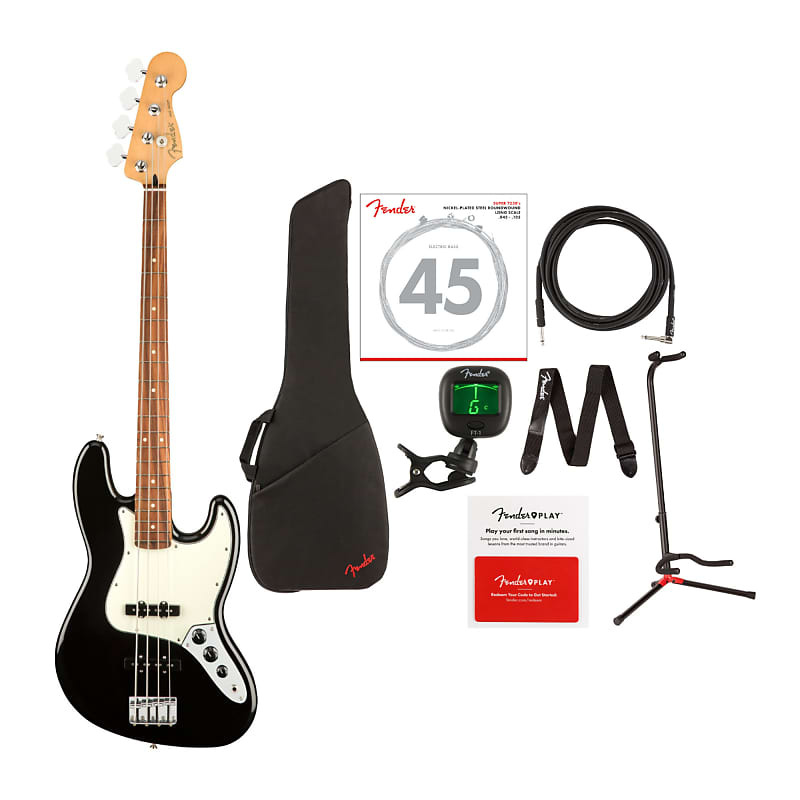 4-струнная бас-гитара Fender Player Jazz с басовыми струнами, сумкой, кабелем, подставкой для гитары, тюнером, ремнем и картой предоплаты Fender Player Jazz 4-String Bass Guitar with Bass Strings and Gig Bag Bundle
4-струнная бас-гитара Fender Player Jazz с басовыми струнами, сумкой, кабелем, подставкой для гитары, тюнером, ремнем и картой предоплаты Fender Player Jazz 4-String Bass Guitar with Bass Strings and Gig Bag Bundle