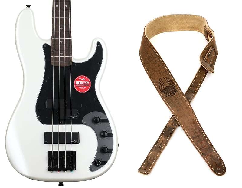Squier Contemporary Active Precision Bass PH — жемчужно-белый комплект с ремешком Fender Road Worn — коричневый Squier + Fender 0370481523=1 0990660050=1
Squier Contemporary Active Precision Bass PH — жемчужно-белый комплект с ремешком Fender Road Worn — коричневый Squier + Fender 0370481523=1 0990660050=1