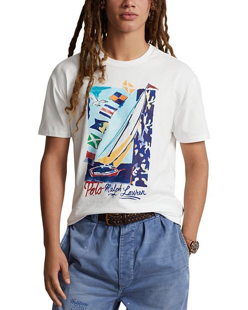 Классическая трикотажная футболка с рисунком парусника Polo Ralph Lauren, цвет White
Классическая трикотажная футболка с рисунком парусника Polo Ralph Lauren, цвет White