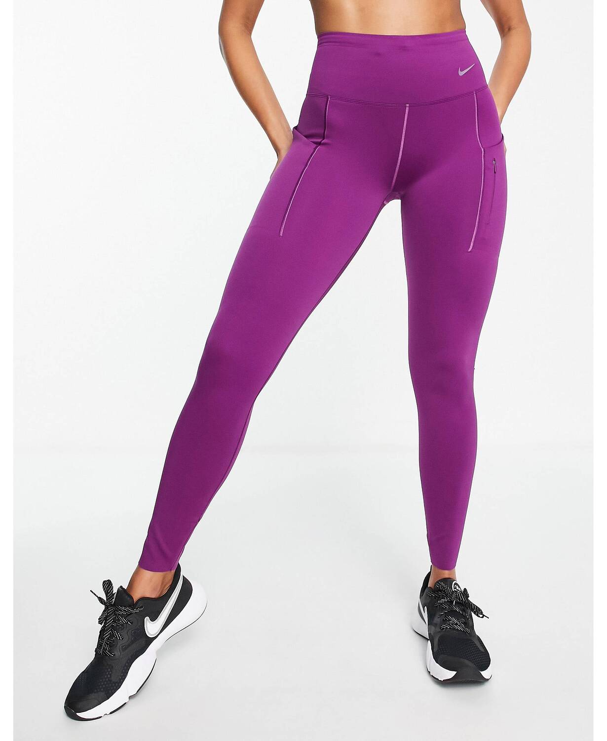 Фиолетовые ударопрочные леггинсы со средней посадкой Nike Running GO Dri-FIT, Фиолетовый
Фиолетовые ударопрочные леггинсы со средней посадкой Nike Running GO Dri-FIT, Фиолетовый