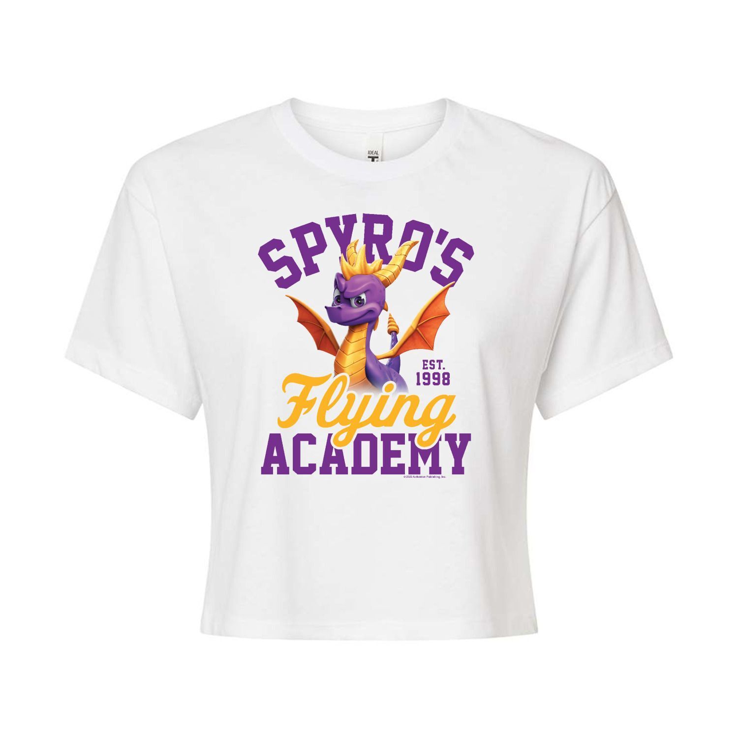 Укороченная футболка с рисунком Spyro Academy для юниоров Licensed Character, белый
Укороченная футболка с рисунком Spyro Academy для юниоров Licensed Character, белый