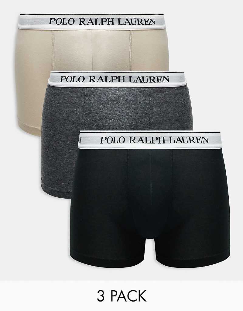 Polo Ralph Lauren — комплект из 3 пар боксеров с логотипом на талии бежевого, серого и черного цветов
Polo Ralph Lauren — комплект из 3 пар боксеров с логотипом на талии бежевого, серого и черного цветов