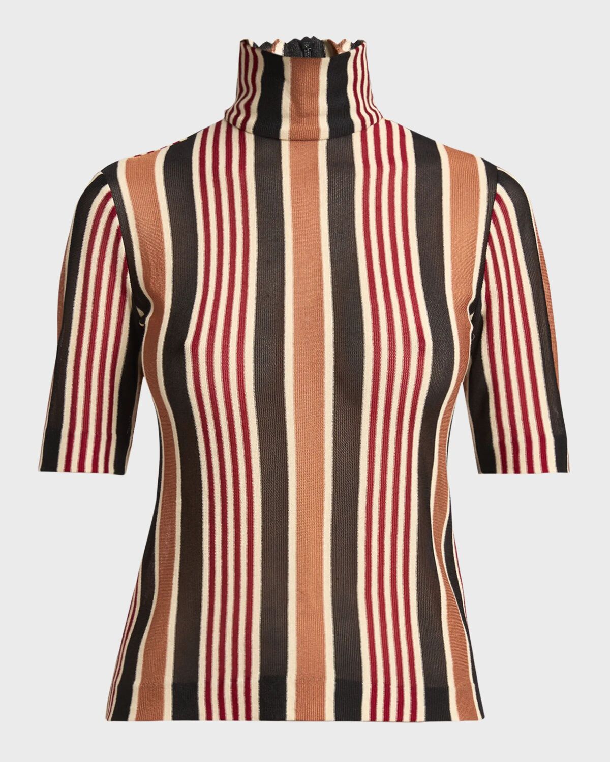 Полосатый свитер с короткими рукавами и водолазкой Missoni, цвет Black Burgund
Полосатый свитер с короткими рукавами и водолазкой Missoni, цвет Black Burgund
