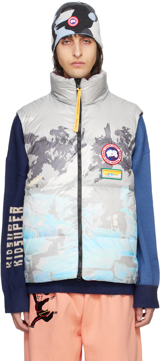 Серый Жаккардовый двусторонний пуховый жилет Canada Goose & NBA Edition Серый пейзаж Kidsuper
Серый Жаккардовый двусторонний пуховый жилет Canada Goose & NBA Edition Серый пейзаж Kidsuper