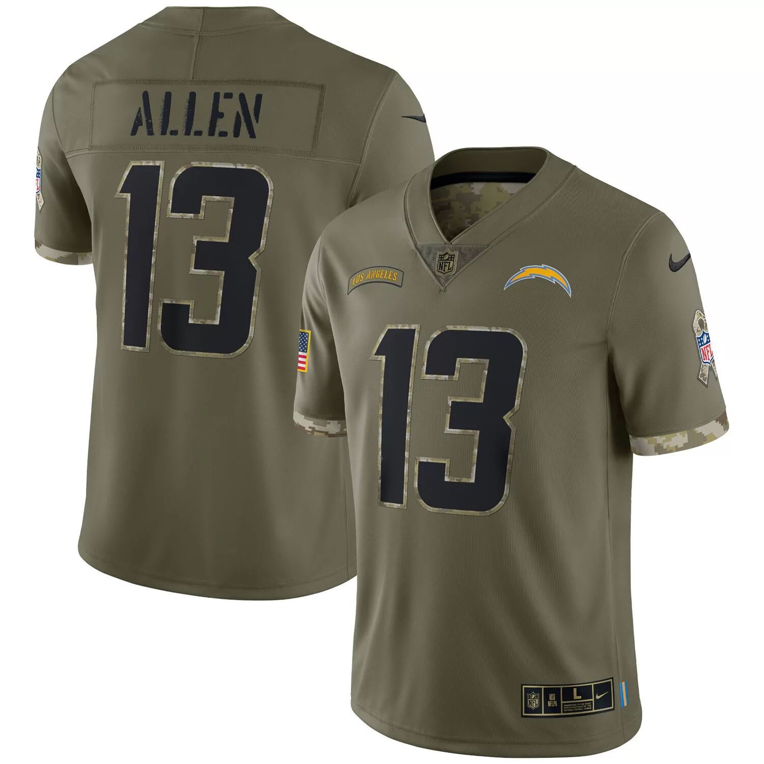 Мужское джерси Keenan Allen Olive Los Angeles Chargers 2022 Salute To Service Limited Nike
Мужское джерси Keenan Allen Olive Los Angeles Chargers 2022 Salute To Service Limited Nike