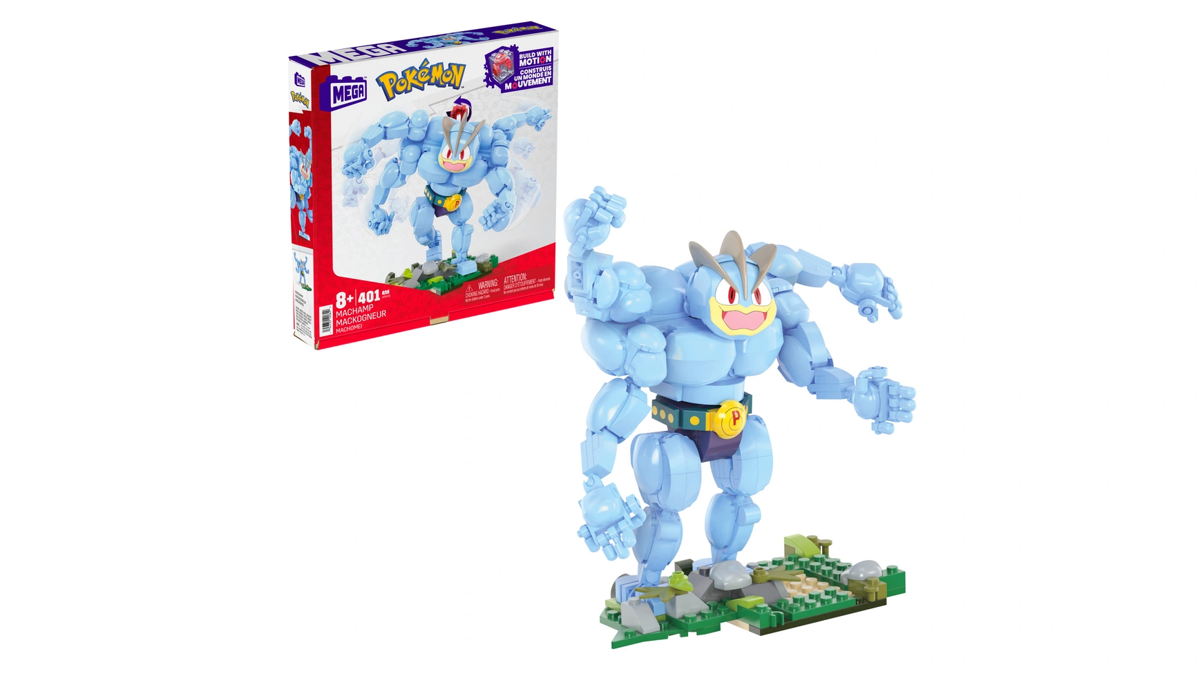Набор конструкторов mega pokémon machomei (401 деталь) с 1 подвижной фигуркой для детей Mattel
Набор конструкторов mega pokémon machomei (401 деталь) с 1 подвижной фигуркой для детей Mattel