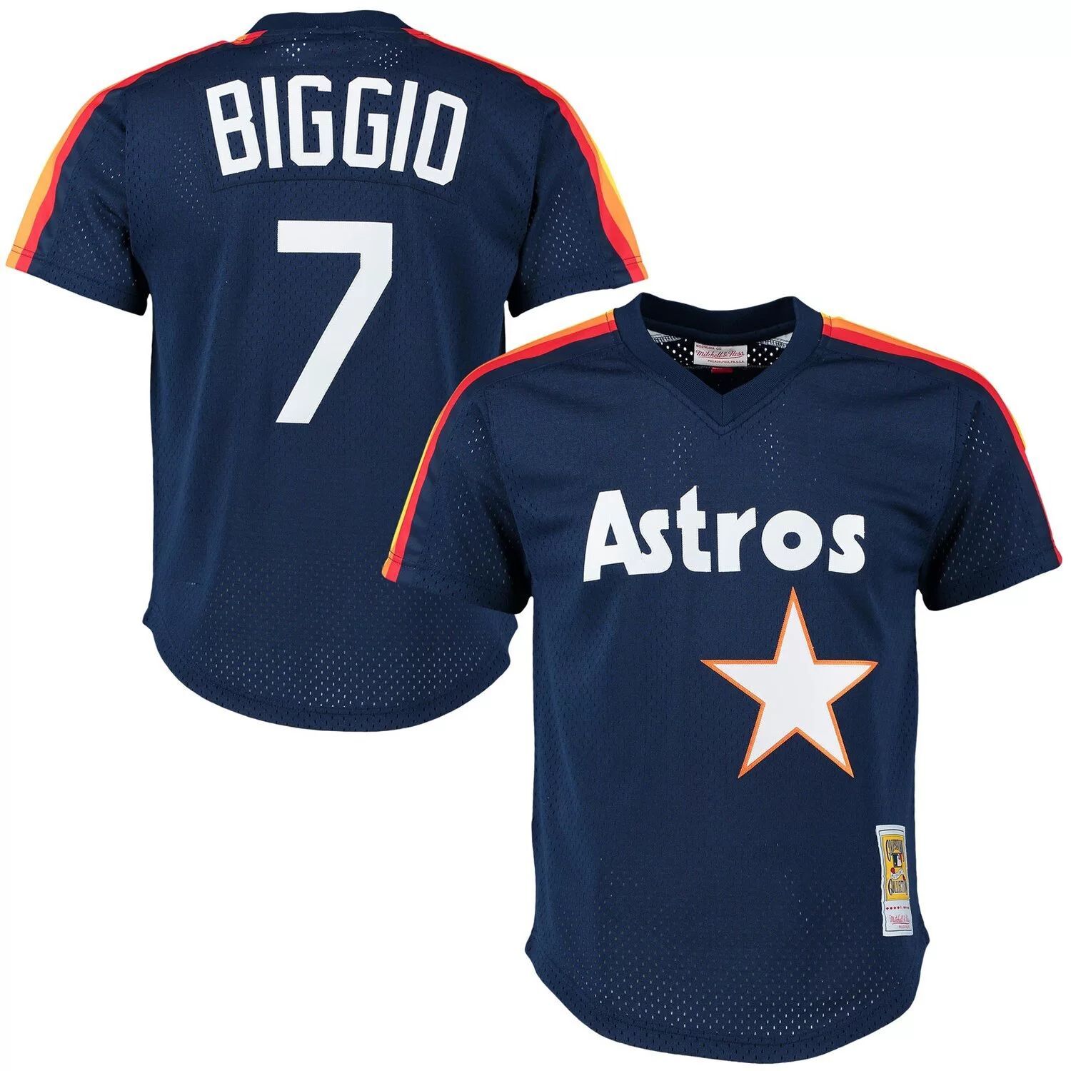 Мужская сетчатая тренировочная майка Mitchell & Ness Craig Biggio Navy Houston Astros Cooperstown
Мужская сетчатая тренировочная майка Mitchell & Ness Craig Biggio Navy Houston Astros Cooperstown