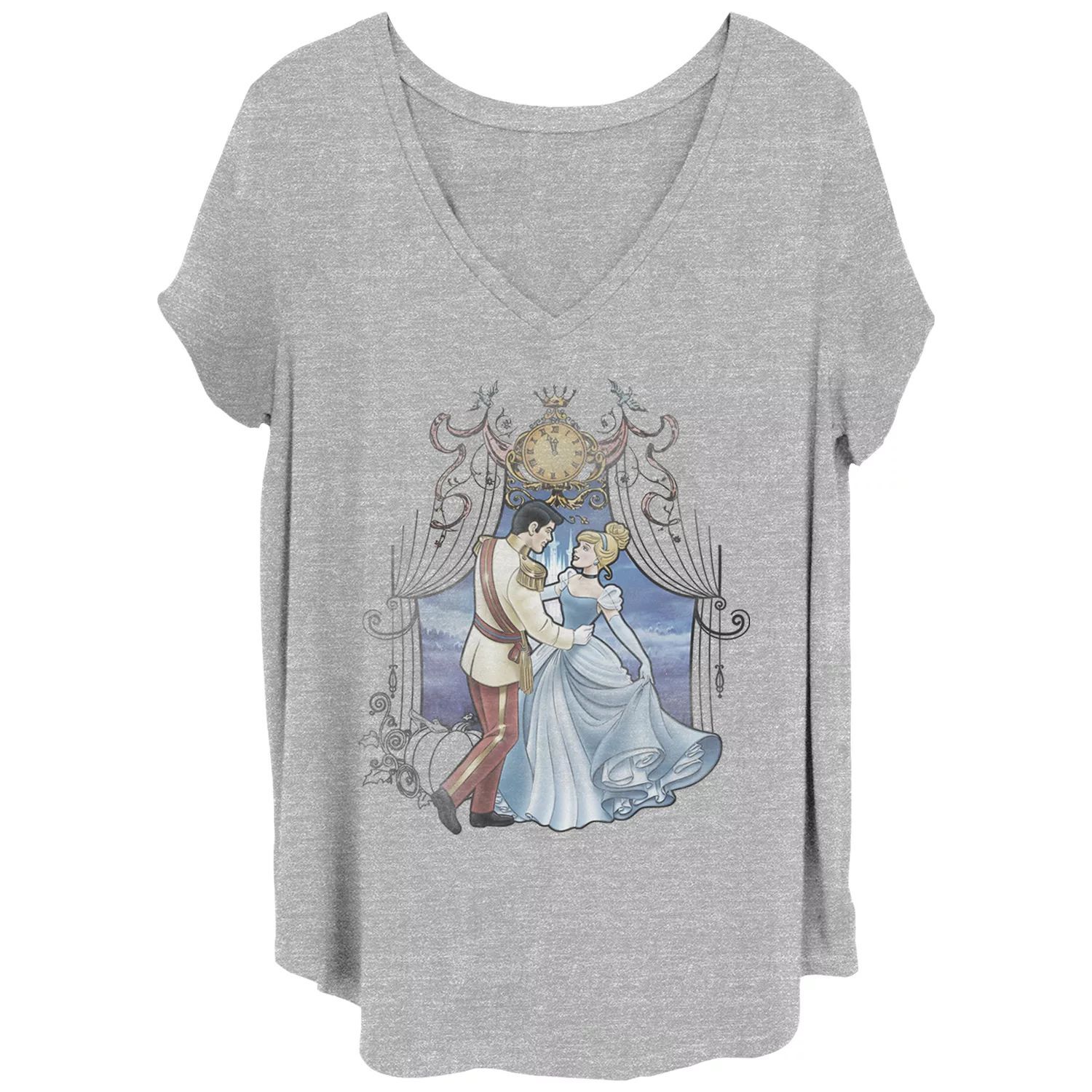 Футболка Disney's Cinderella с V-образным вырезом и графическим рисунком для подростков «Cinderella & Prince Charming» Disney
Футболка Disney's Cinderella с V-образным вырезом и графическим рисунком для подростков «Cinderella & Prince Charming» Disney