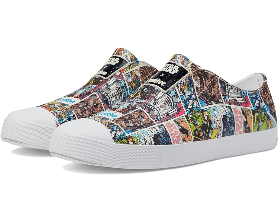 Кроссовки Native Shoes Jefferson Star Wars Print, цвет Shell White/Shell White/Comic Multi All Over Print
Кроссовки Native Shoes Jefferson Star Wars Print, цвет Shell White/Shell White/Comic Multi All Over Print