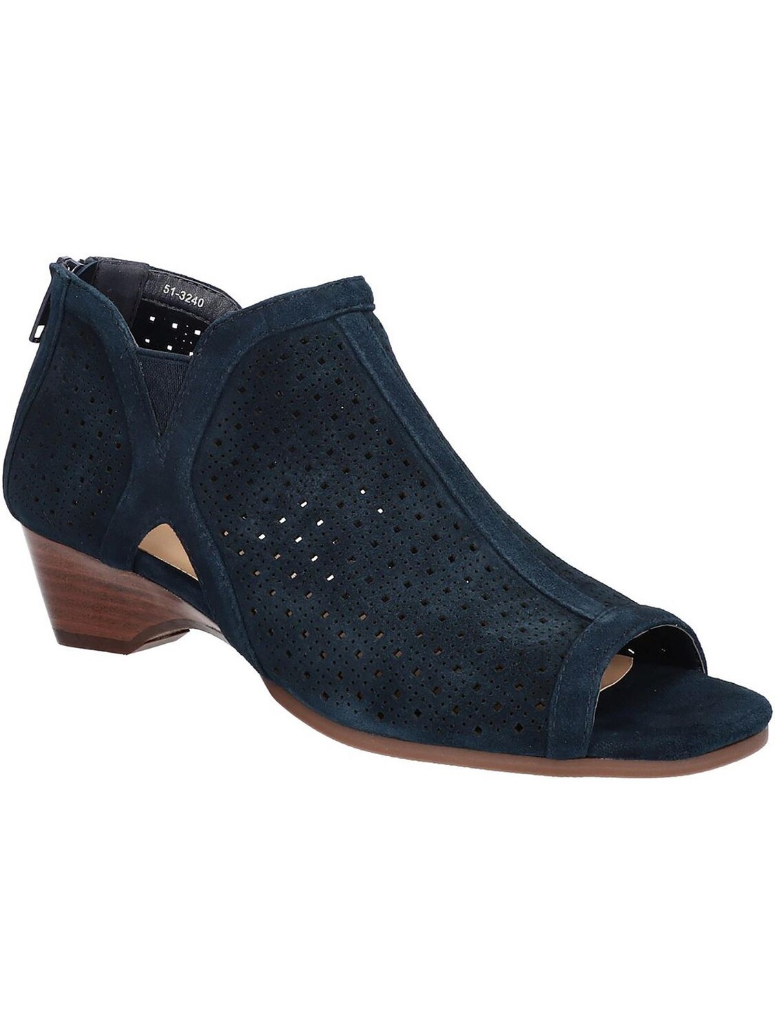 Женские туфли Remy на танкетке с открытым носком и молнией сзади Bella Vita, цвет Navy Suede
Женские туфли Remy на танкетке с открытым носком и молнией сзади Bella Vita, цвет Navy Suede