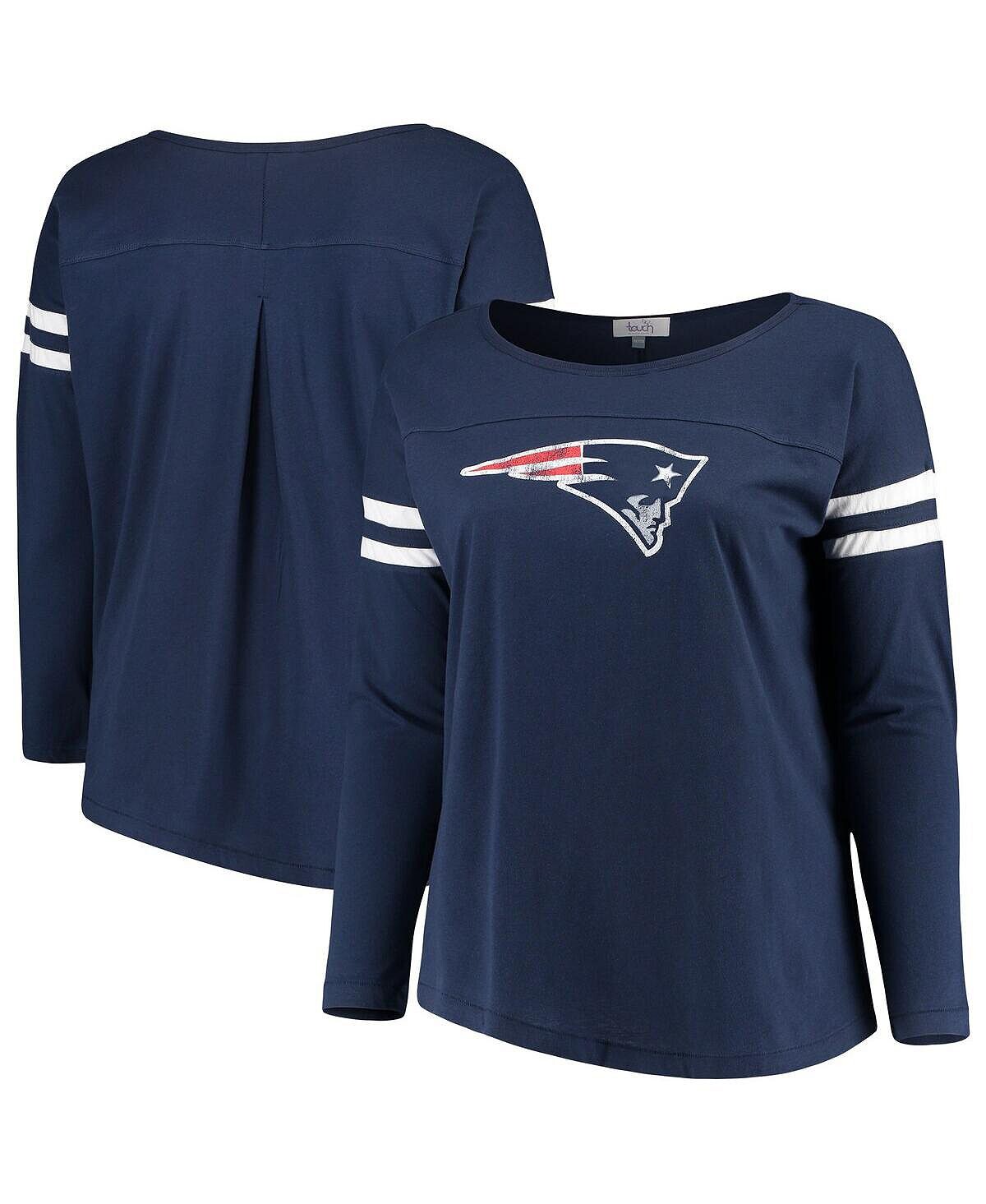 Женская темно-синяя футболка New England Patriots Plus Size Free Agent с длинными рукавами Touch, темно-синий
Женская темно-синяя футболка New England Patriots Plus Size Free Agent с длинными рукавами Touch, темно-синий