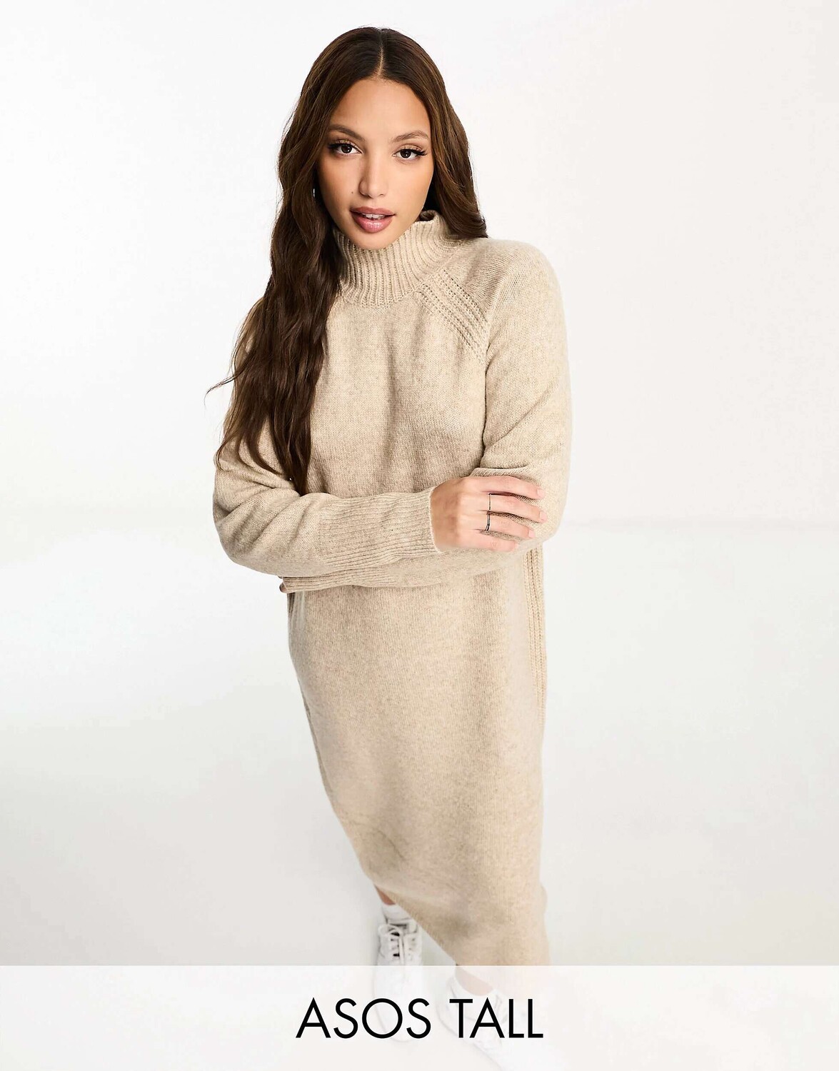 ASOS DESIGN Tall Трикотажное платье оверсайз миди с высоким воротником цвета камня
ASOS DESIGN Tall Трикотажное платье оверсайз миди с высоким воротником цвета камня