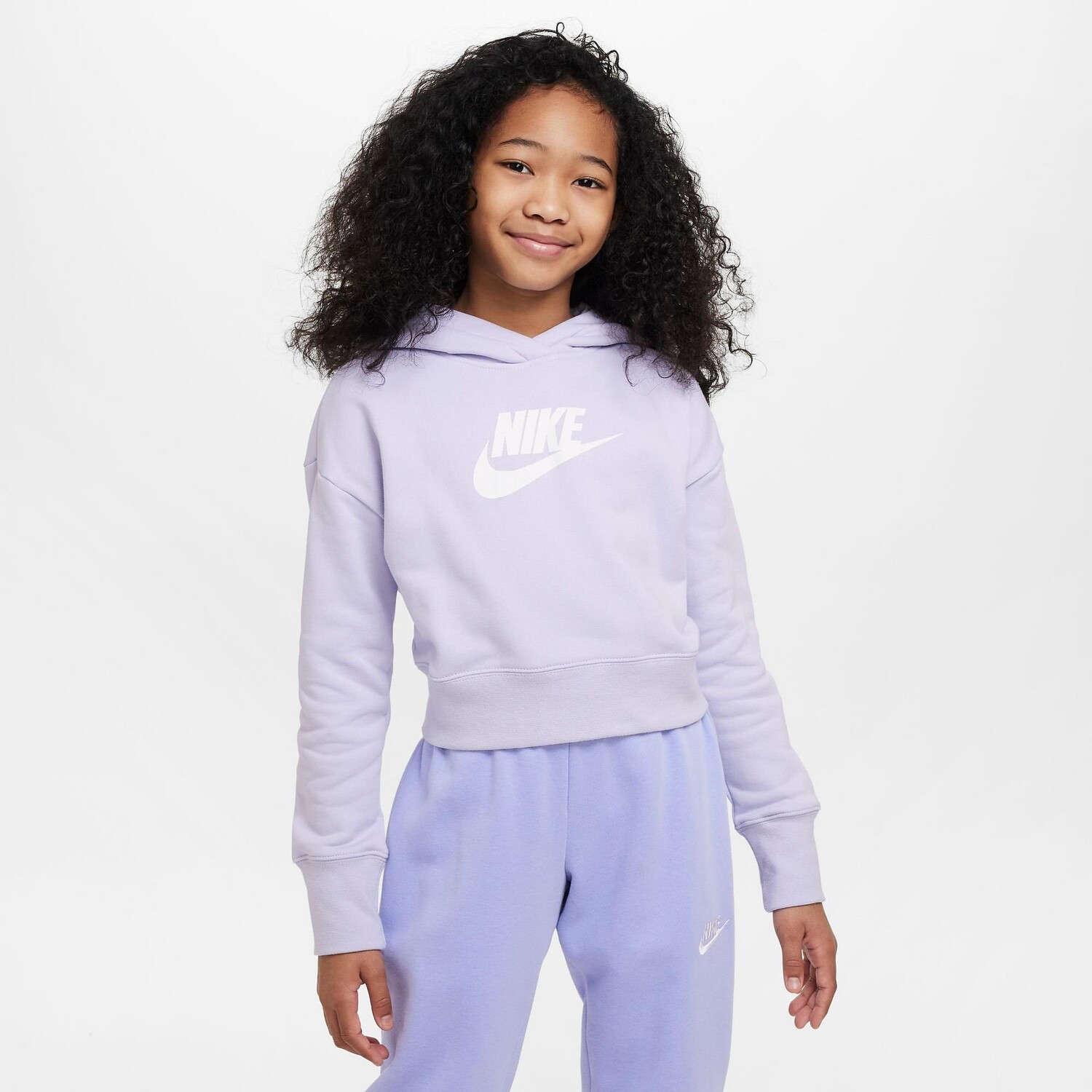 Укороченный пуловер с капюшоном Nike Sportswear Club French Terry для девочек, фиолетовый
Укороченный пуловер с капюшоном Nike Sportswear Club French Terry для девочек, фиолетовый