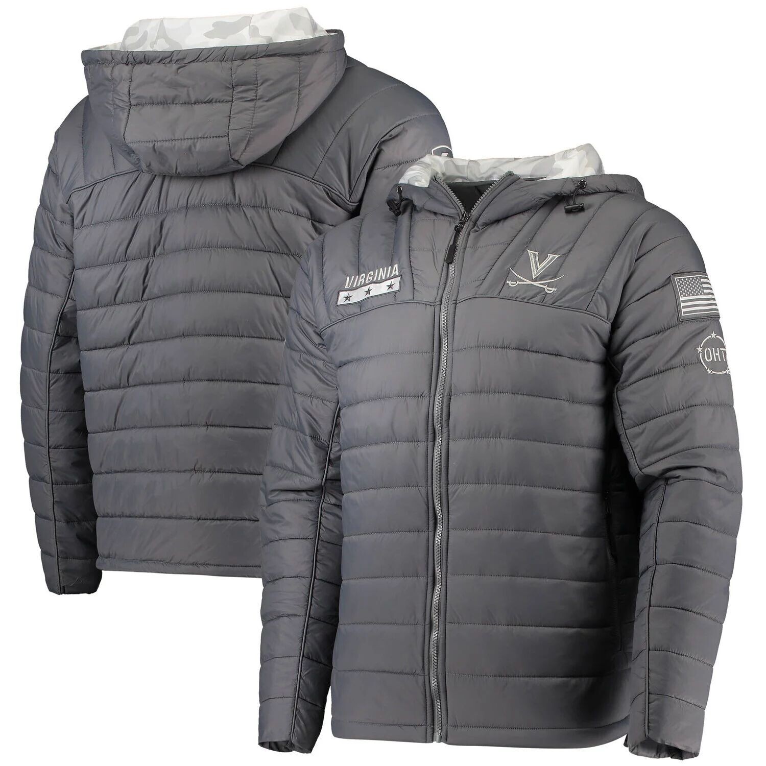 Мужская серая/камуфляжная куртка Virginia Cavaliers OHT Military Appreciation Iceman Snow Puffer с капюшоном на молнии во всю длину Colosseum
Мужская серая/камуфляжная куртка Virginia Cavaliers OHT Military Appreciation Iceman Snow Puffer с капюшоном на молнии во всю длину Colosseum
