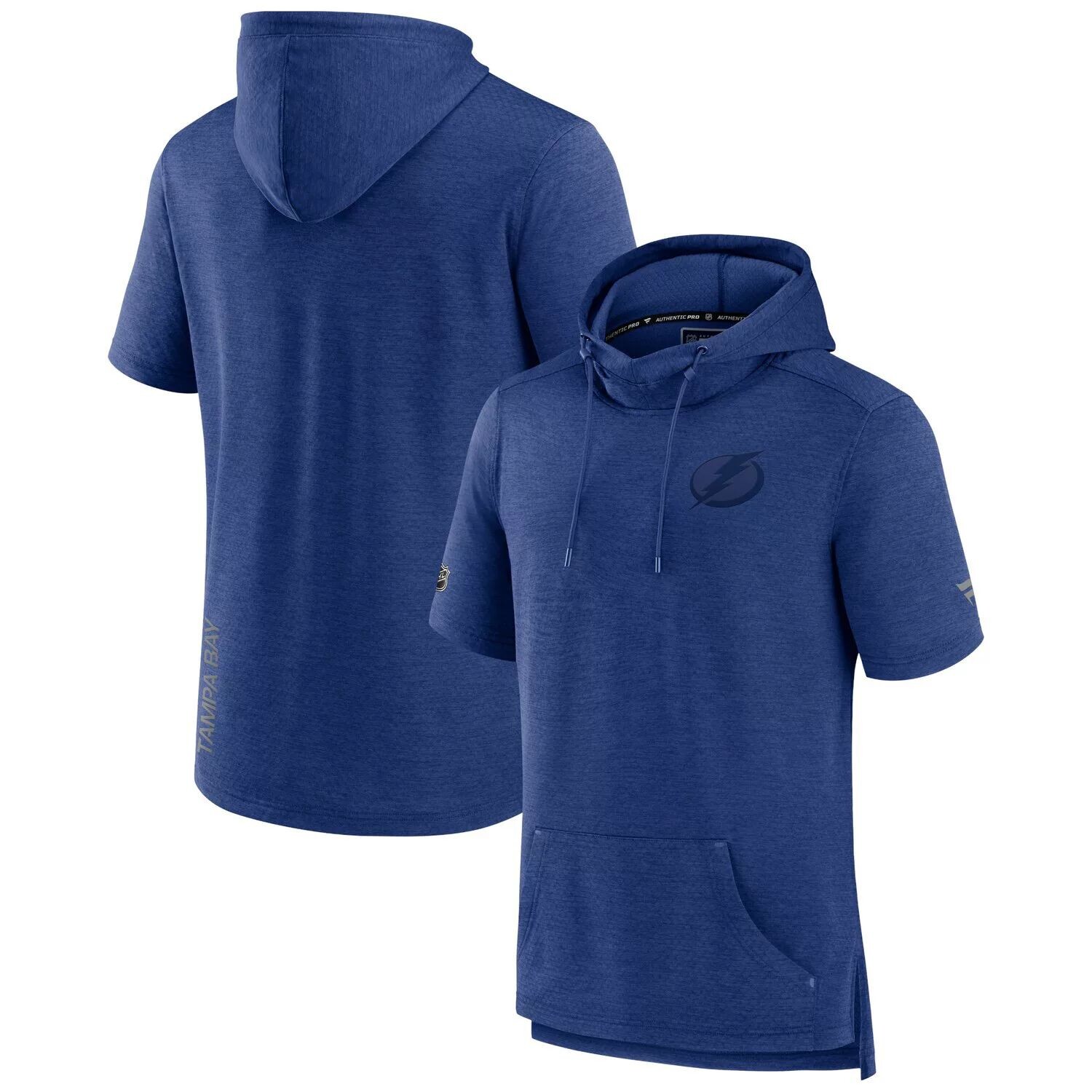 Мужской пуловер с короткими рукавами Fanatics, синий Tampa Bay Lightning Authentic Pro Road Performance, толстовка с капюшоном
Мужской пуловер с короткими рукавами Fanatics, синий Tampa Bay Lightning Authentic Pro Road Performance, толстовка с капюшоном