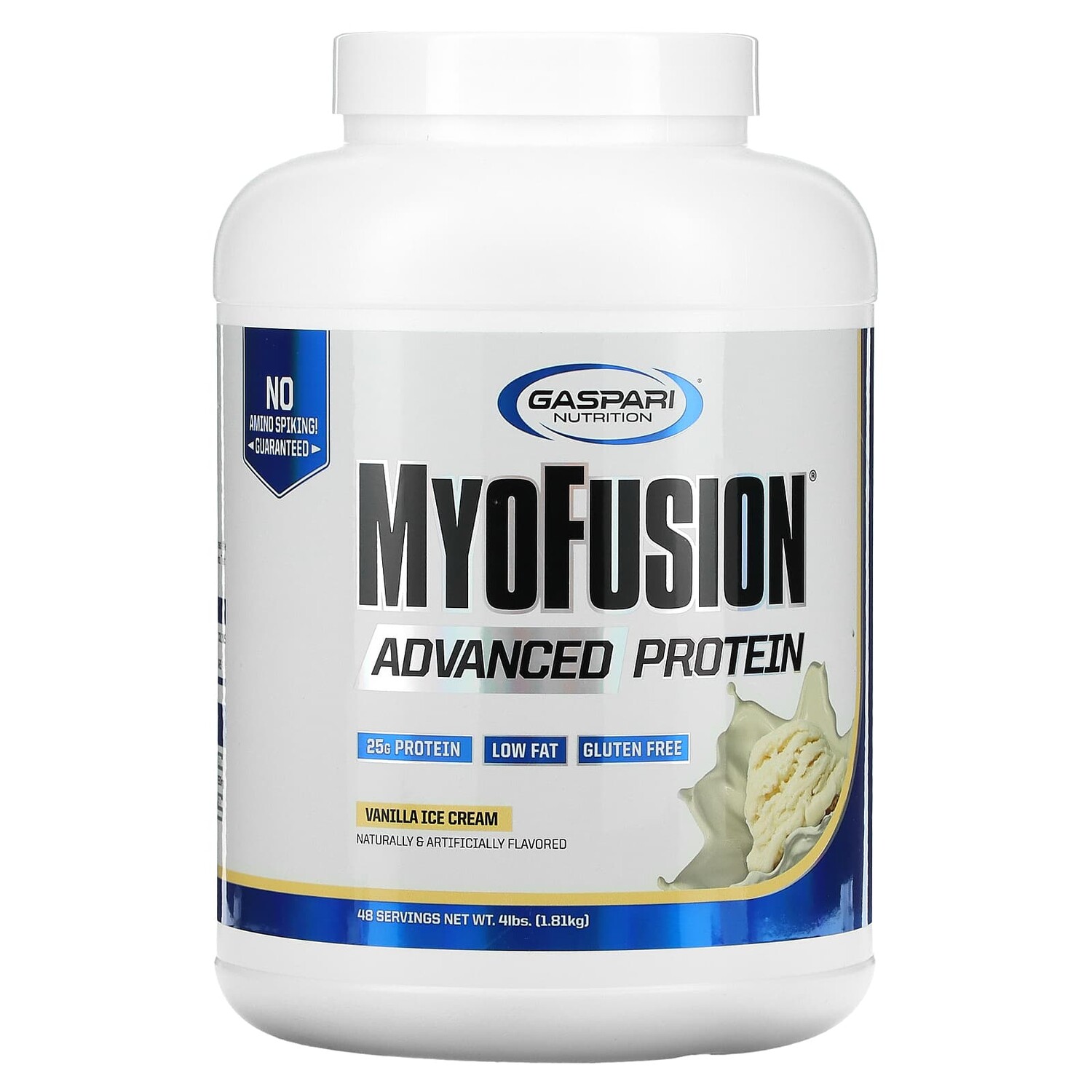 MyoFusion, Усовершенствованный протеин, Ванильный пломбир, 1814 г (4 lbs), Gaspari Nutrition
MyoFusion, Усовершенствованный протеин, Ванильный пломбир, 1814 г (4 lbs), Gaspari Nutrition