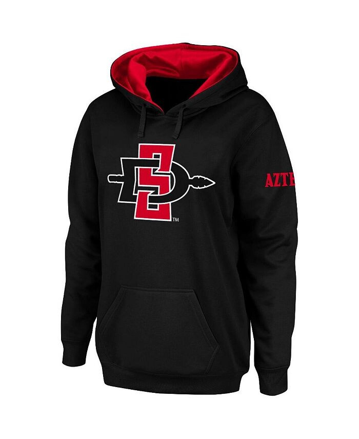 Женский черный пуловер с капюшоном San Diego State Aztecs с большим логотипом Stadium Athletic, черный
Женский черный пуловер с капюшоном San Diego State Aztecs с большим логотипом Stadium Athletic, черный