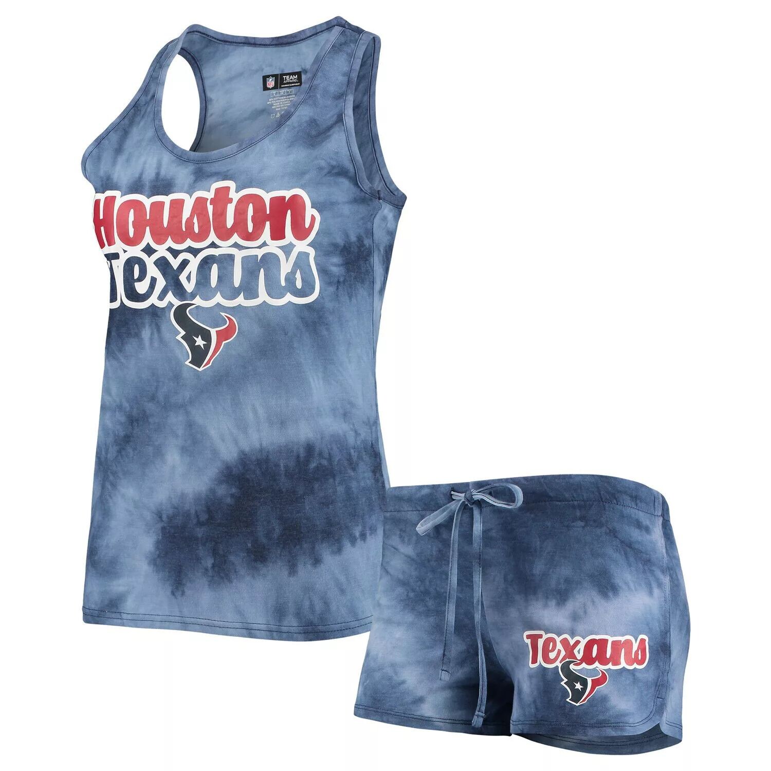 Женский комплект из майки и шорт темно-синего цвета Houston Texans Billboard Concepts Sport
Женский комплект из майки и шорт темно-синего цвета Houston Texans Billboard Concepts Sport