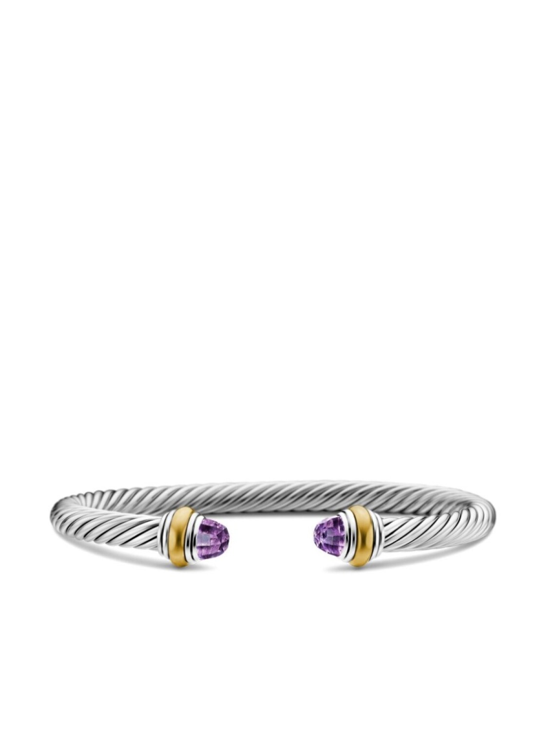 Браслет Classic Cable с аметистом из желтого золота 14 карат и стерлингового серебра David Yurman, серебряный
Браслет Classic Cable с аметистом из желтого золота 14 карат и стерлингового серебра David Yurman, серебряный